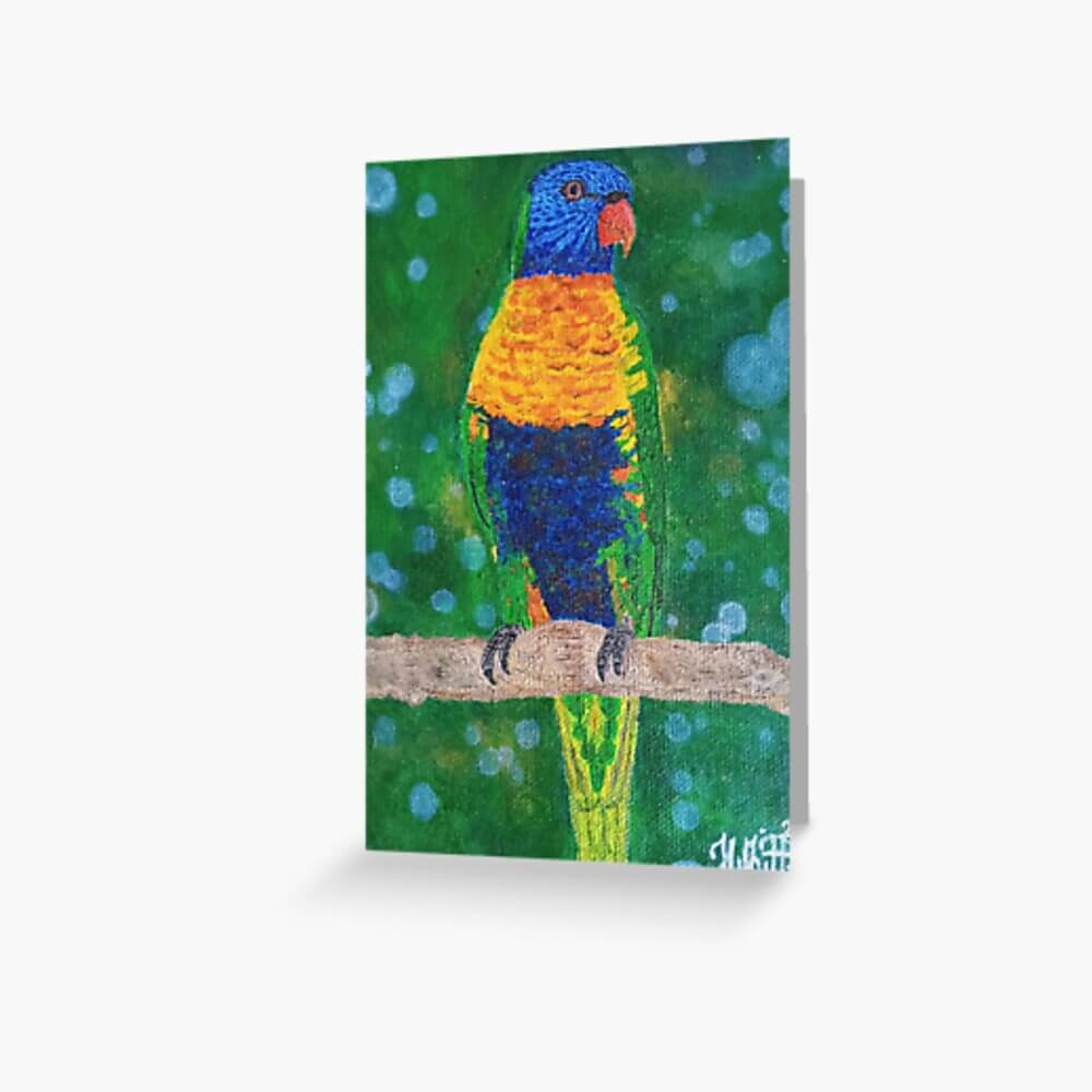 Rainbow Lorikeet Greeting Card
