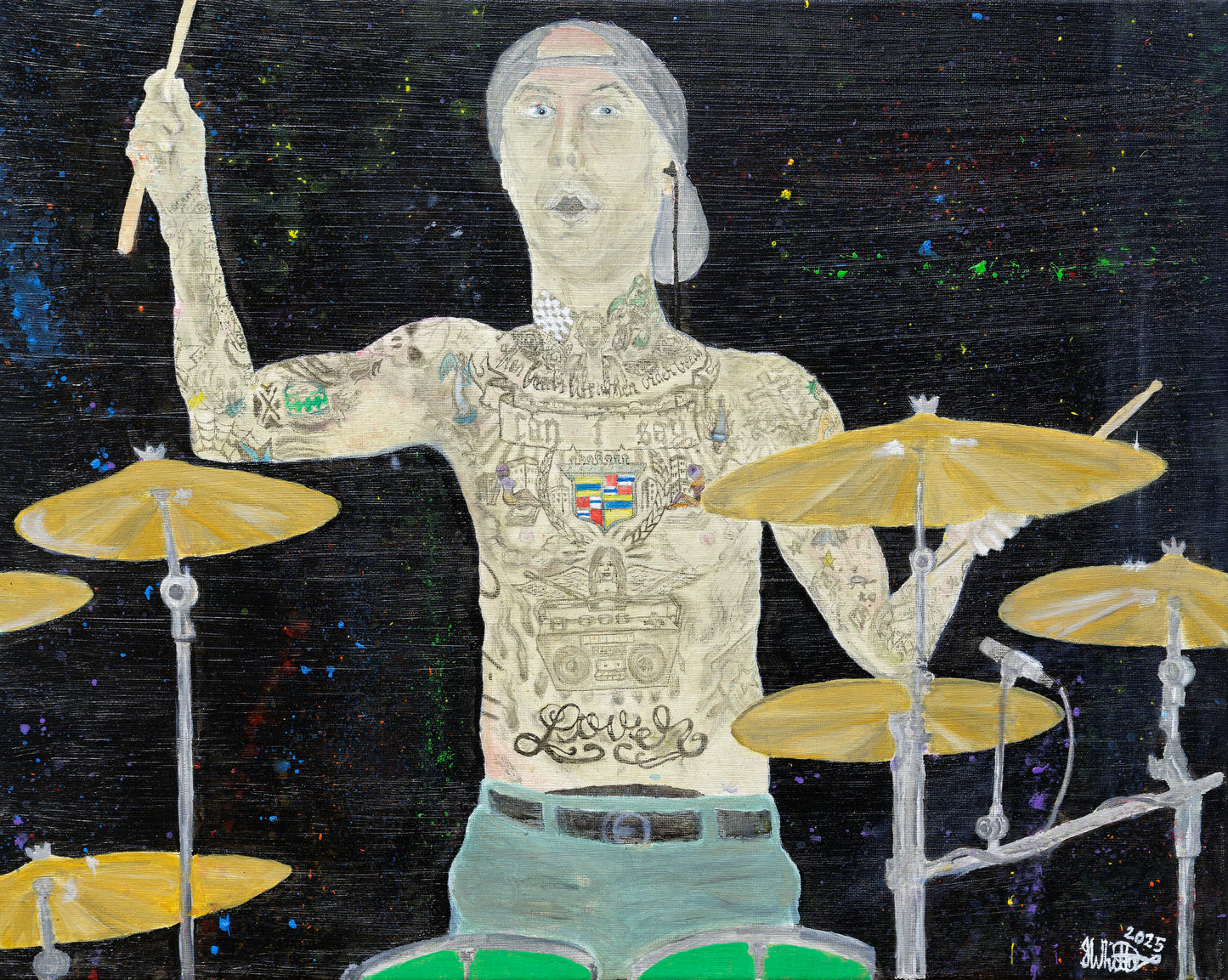 Travis Barker from Blink-182 Photo Art Print